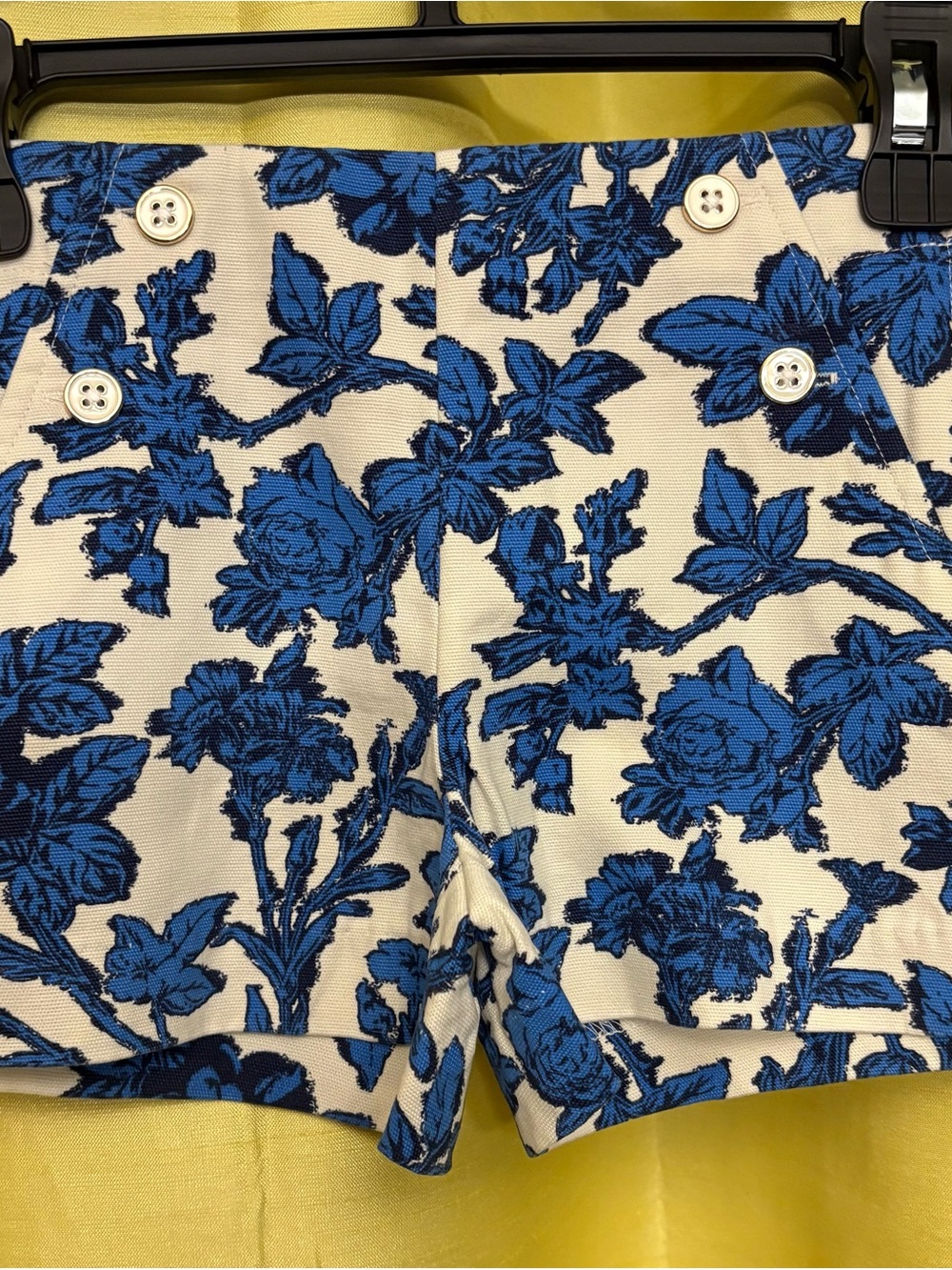 Blue Floral Girls Shorts with adjustable waist Janie and Jack